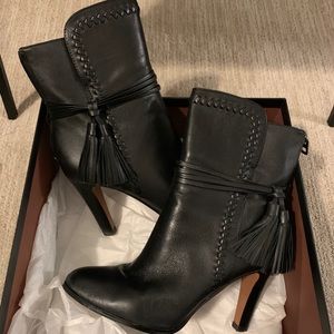 Coach Leather Heeled Boots - worn twice